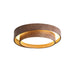 Ceiling Light Walnut Finish in Modern Style | Vaakori