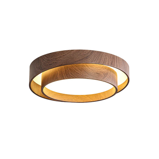 Ceiling Light Walnut Finish in Modern Style | Vaakori