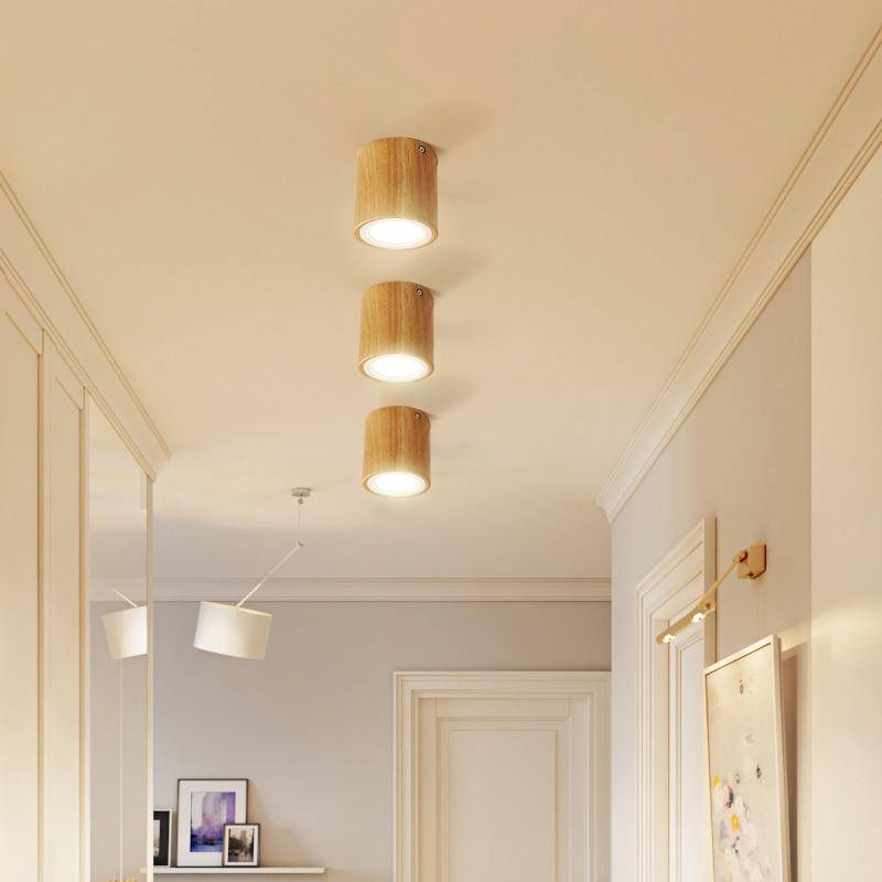 Ceiling Light Wooden Cube Scandinavian Style | Nuxela