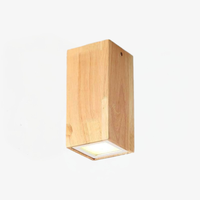 Ceiling Light Wooden Cube Scandinavian Style | Nuxela
