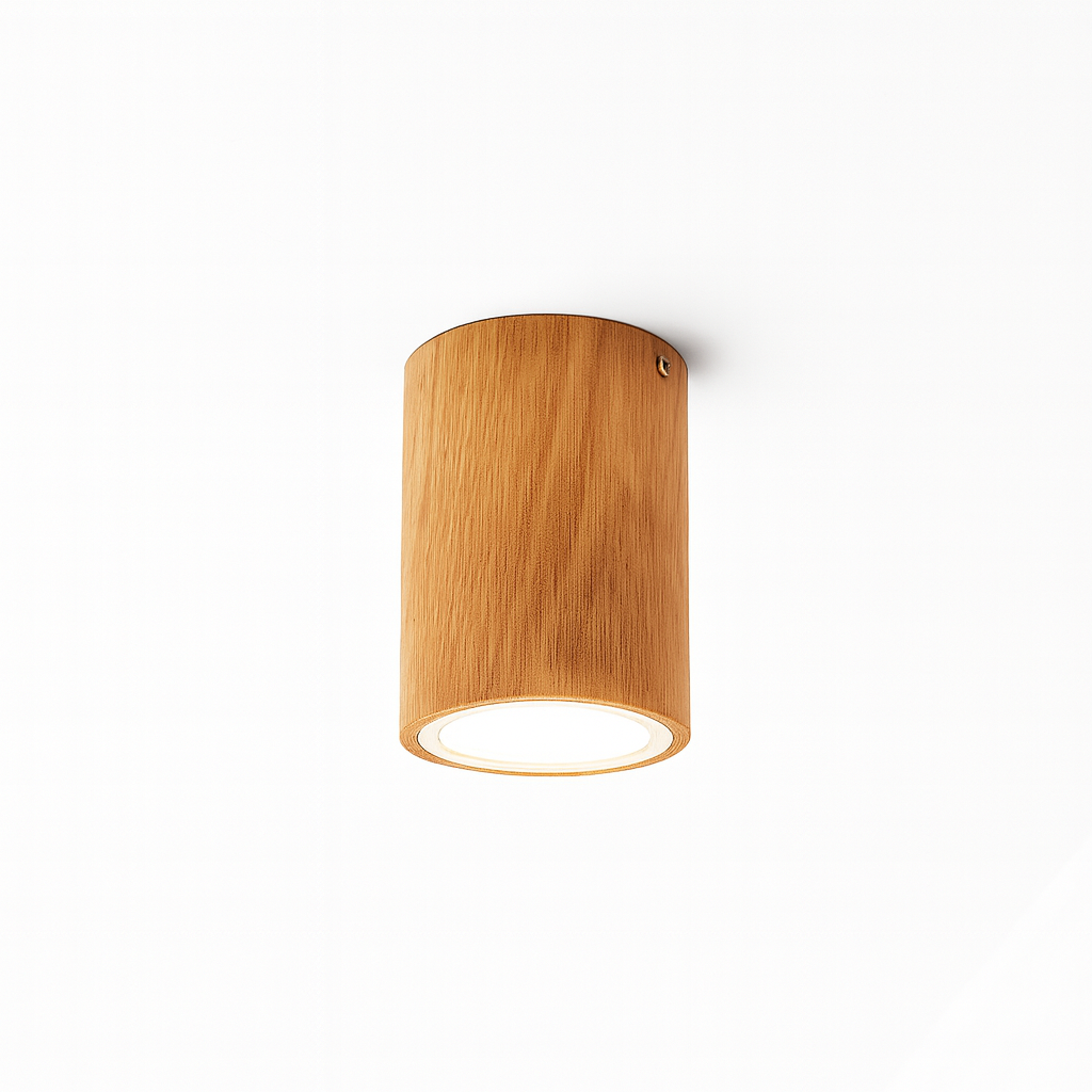 Ceiling Light Wooden Cube Scandinavian Style | Nuxela