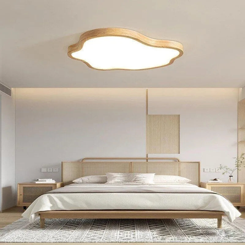 Ceiling Light Wooden Finish Modern Hotel Design | Denmar