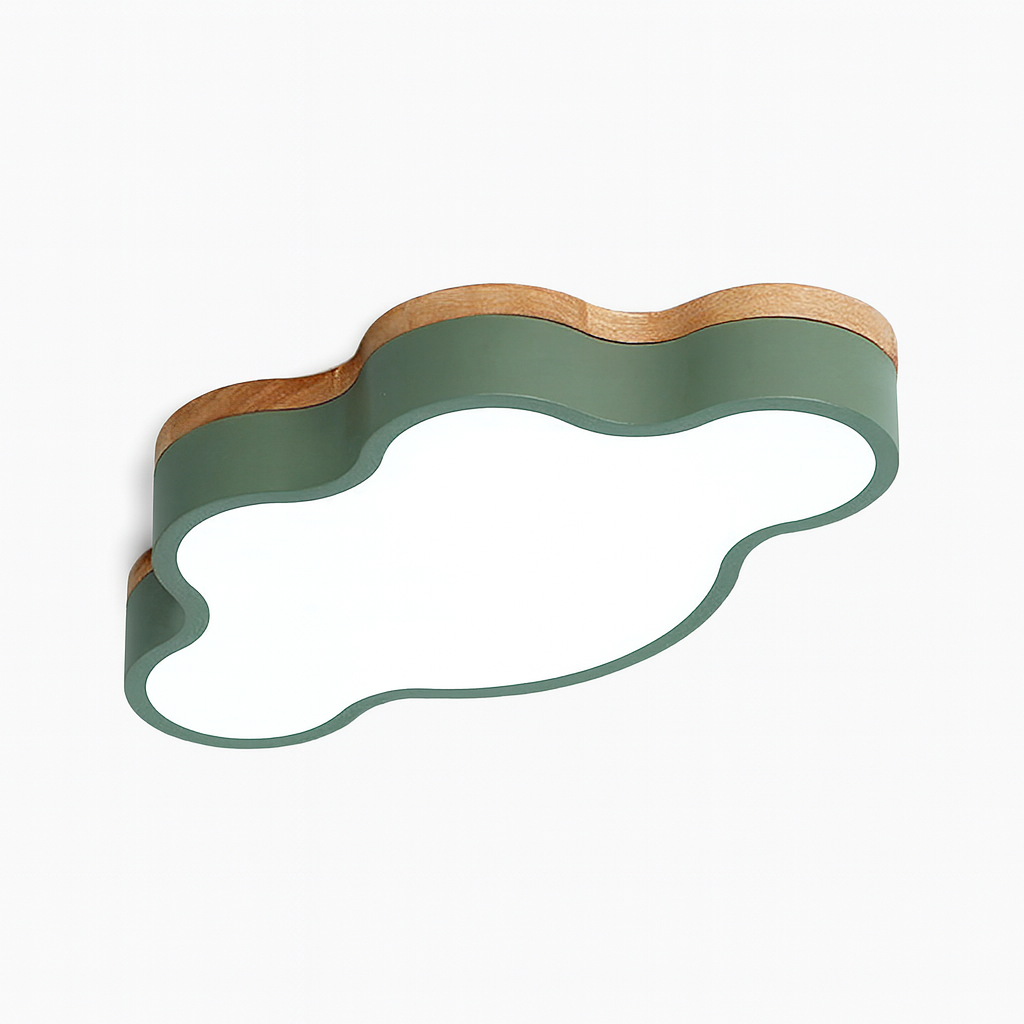 Ceiling Light Wooden LED Scandinavian Cloud Design | Sotami