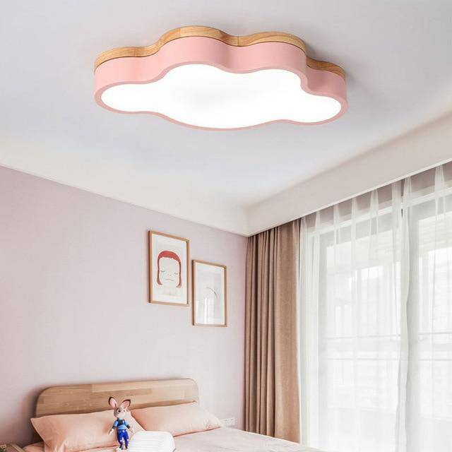 Ceiling Light Wooden LED Scandinavian Cloud Design | Sotami