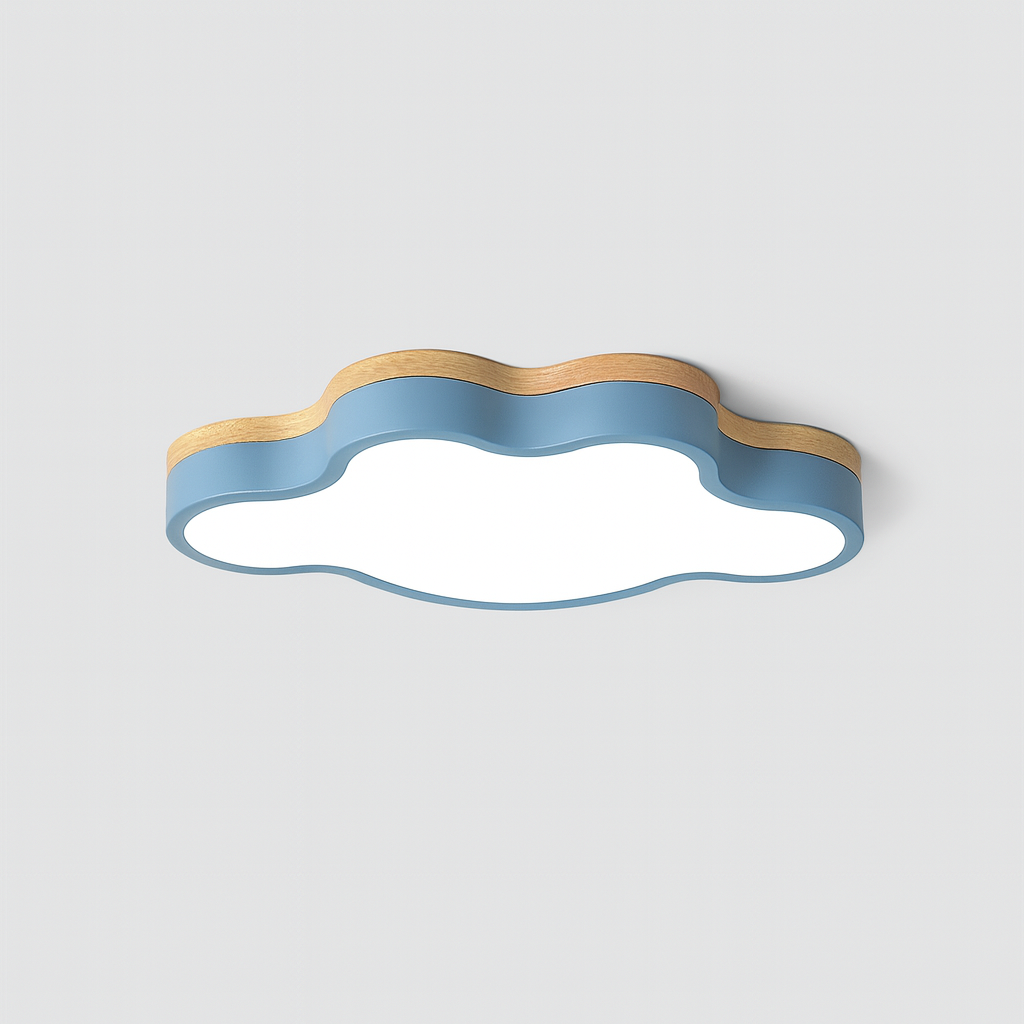 Ceiling Light Wooden LED Scandinavian Cloud Design | Sotami