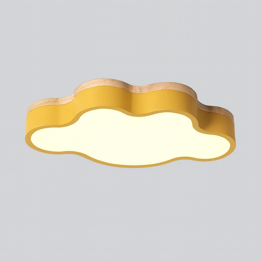 Ceiling Light Wooden LED Scandinavian Cloud Design | Sotami