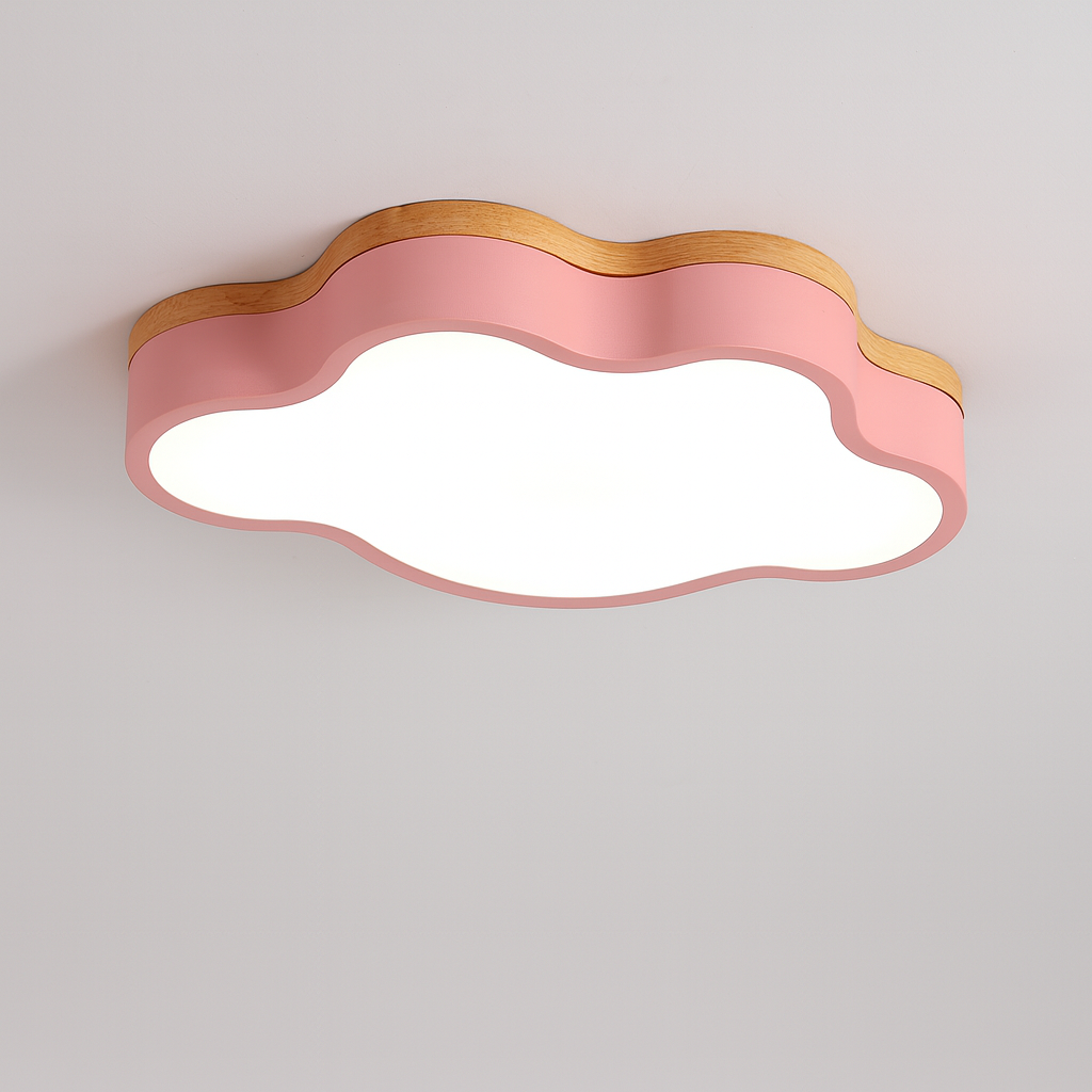 Ceiling Light Wooden LED Scandinavian Cloud Design | Sotami