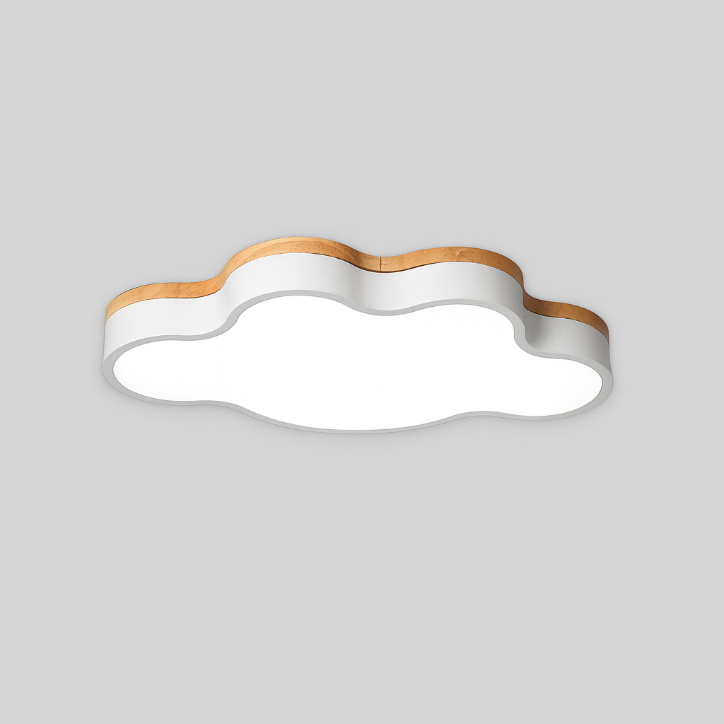 Ceiling Light Wooden LED Scandinavian Cloud Design | Sotami