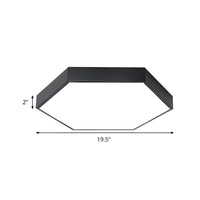 Ceiling Light with Acrylic Hexagon Shade Modern Kids | Elaris