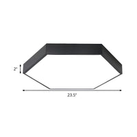 Ceiling Light with Acrylic Hexagon Shade Modern Kids | Elaris