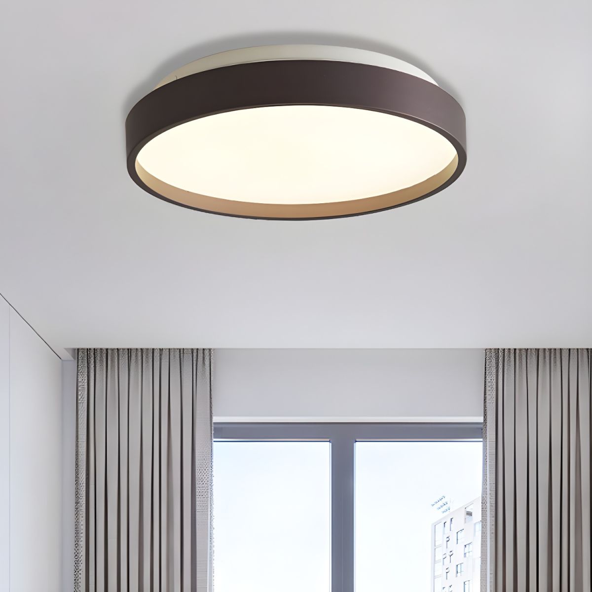 Ceiling Light with Acrylic Shade Modern Design | Avirno