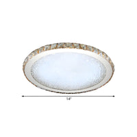 Ceiling Light with Crystal LED Modern Flush Mount | Crivona