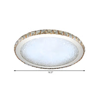 Ceiling Light with Crystal LED Modern Flush Mount | Crivona