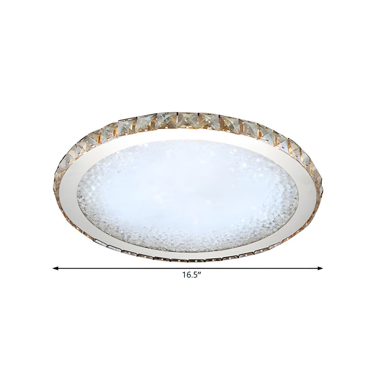 Ceiling Light with Crystal LED Modern Flush Mount | Crivona