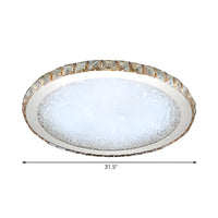 Ceiling Light with Crystal LED Modern Flush Mount | Crivona