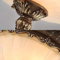 Ceiling Light with Frosted Glass Traditional Style | Bronira