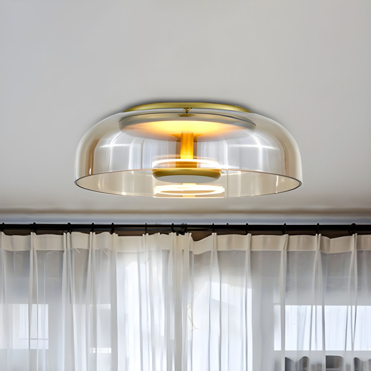 Ceiling Light with Glass Dome Nordic Modern Style | Aureli