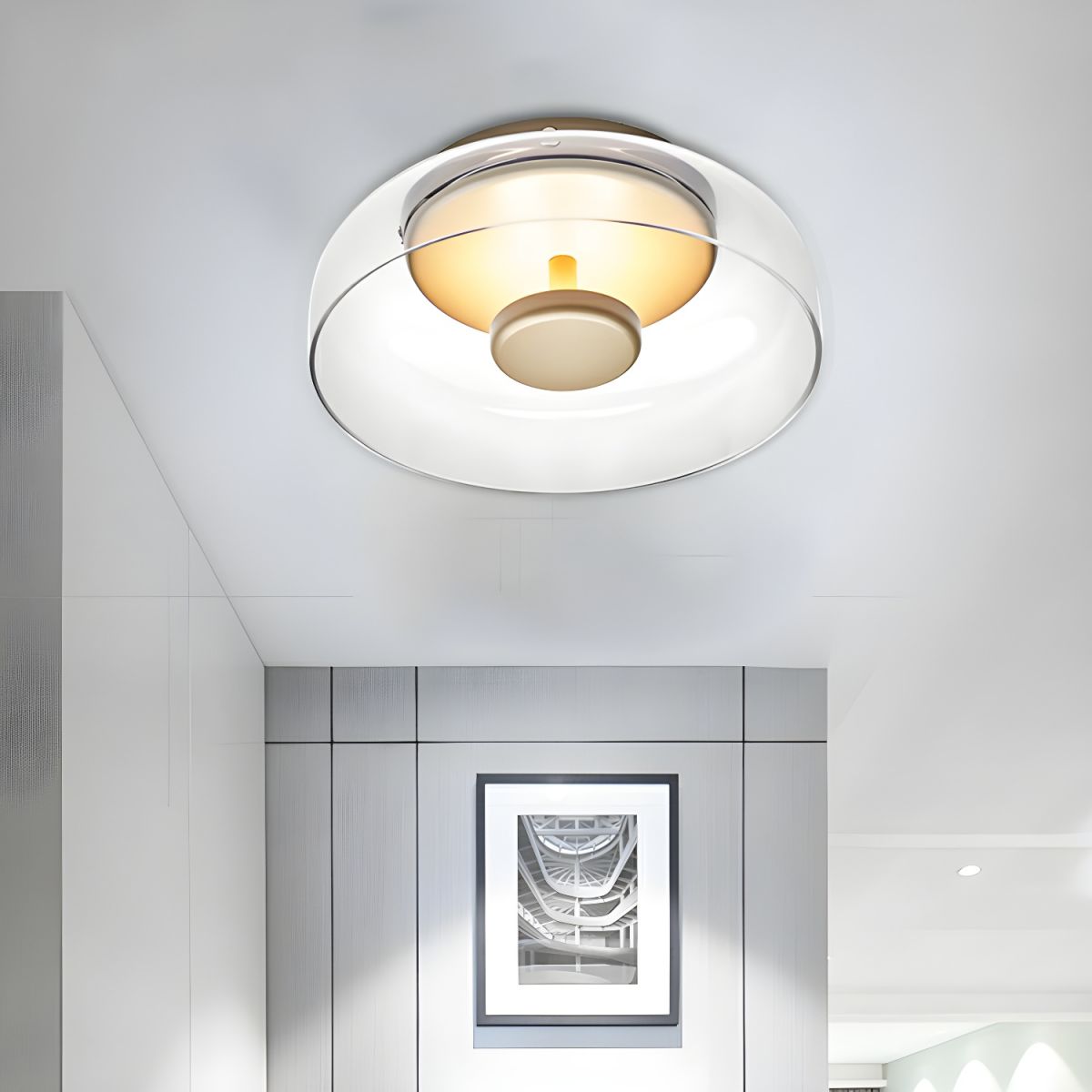 Ceiling Light with Glass Dome Nordic Modern Style | Aureli