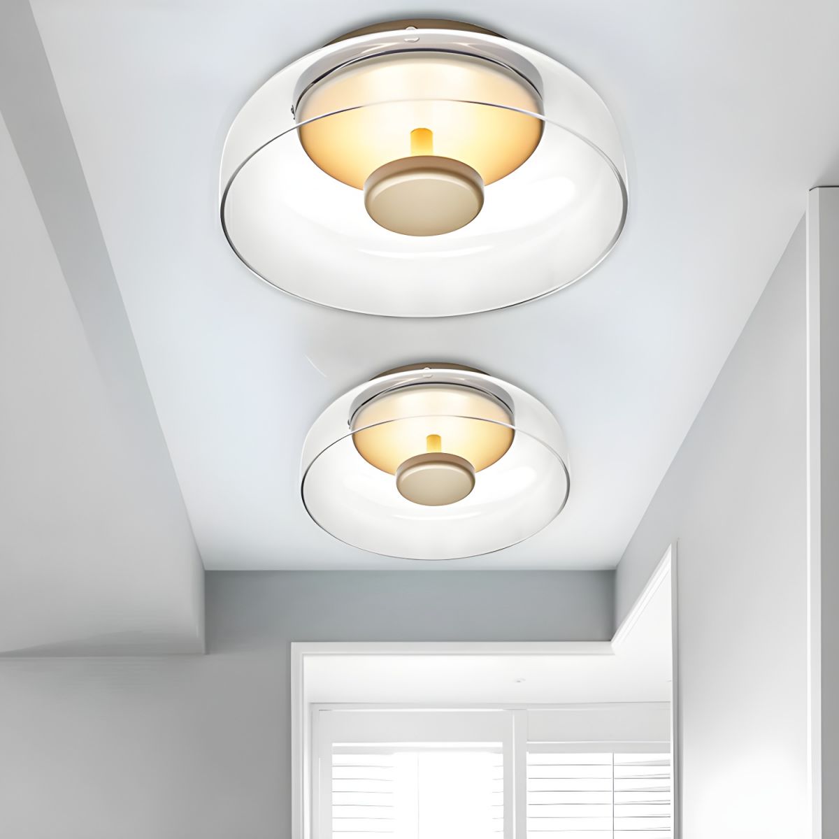 Ceiling Light with Glass Dome Nordic Modern Style | Aureli