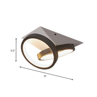 Ceiling Light with LED Acrylic Black Modern Flush | Trivona
