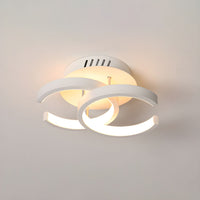 Ceiling Light with LED Moon Shape Modern Black White | Zeymir