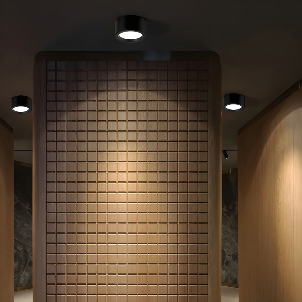 Ceiling Light with LED Nordic Cylinder Flush Mount | Noviri