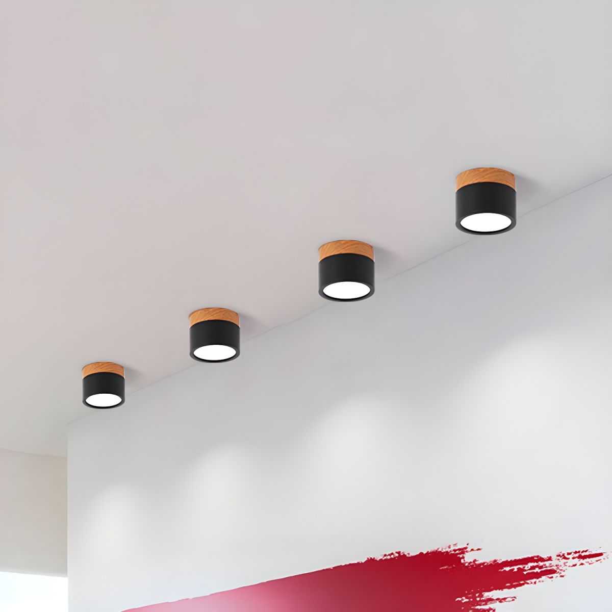 Ceiling Light with LED Nordic Metal Flush Mount | Nivora