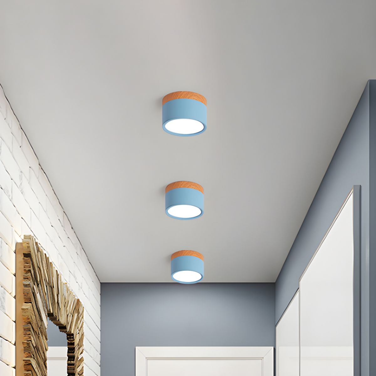 Ceiling Light with LED Nordic Metal Flush Mount | Nivora