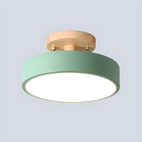 Ceiling Light with LED Nordic Style Wood Canopy | Norvyn