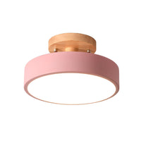 Ceiling Light with LED Nordic Style Wood Canopy | Norvyn