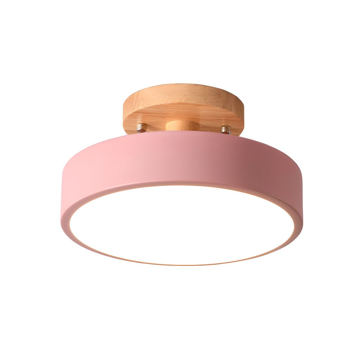 Ceiling Light with LED Nordic Style Wood Canopy | Norvyn