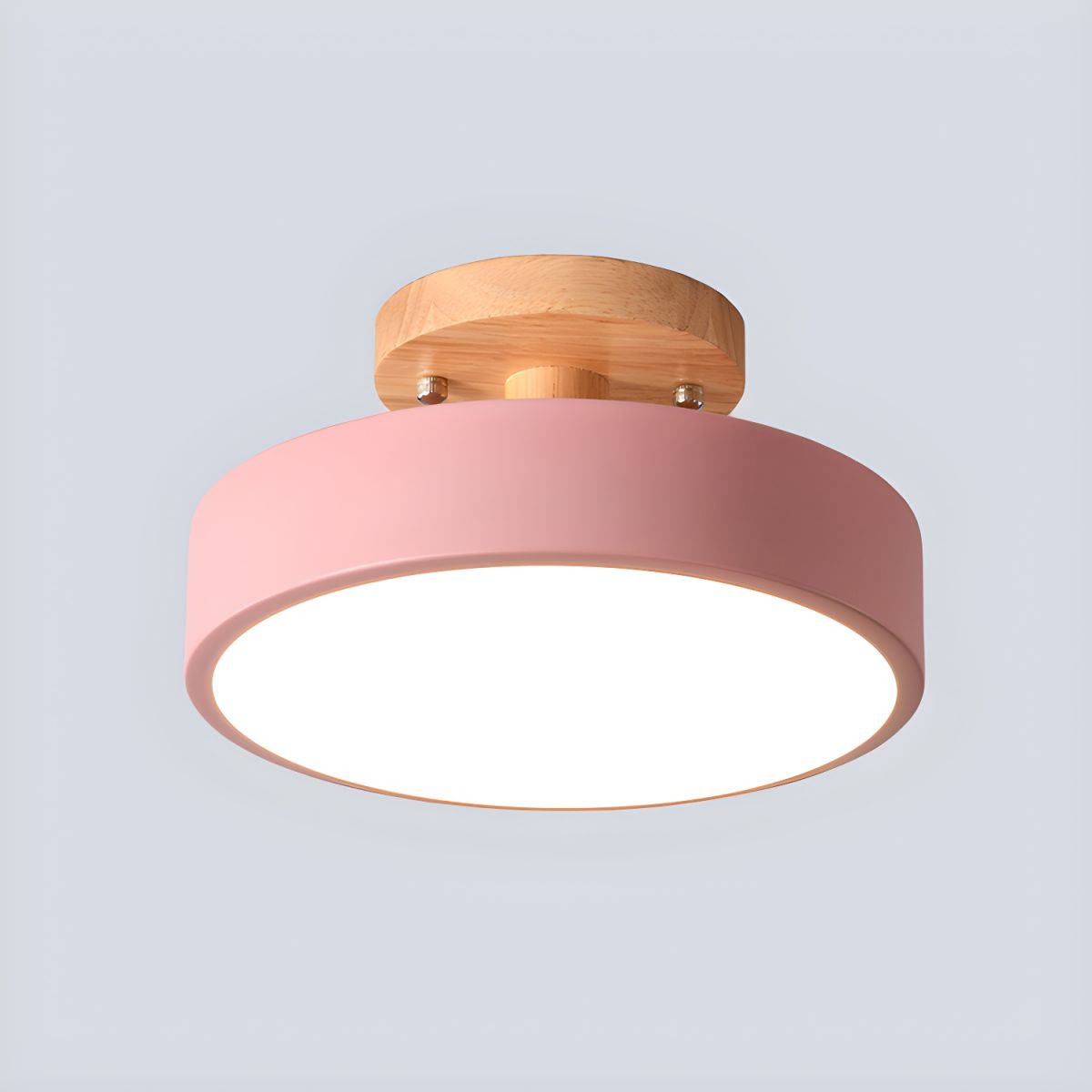Ceiling Light with LED Nordic Style Wood Canopy | Norvyn
