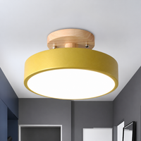Ceiling Light with LED Nordic Style Wood Canopy | Norvyn