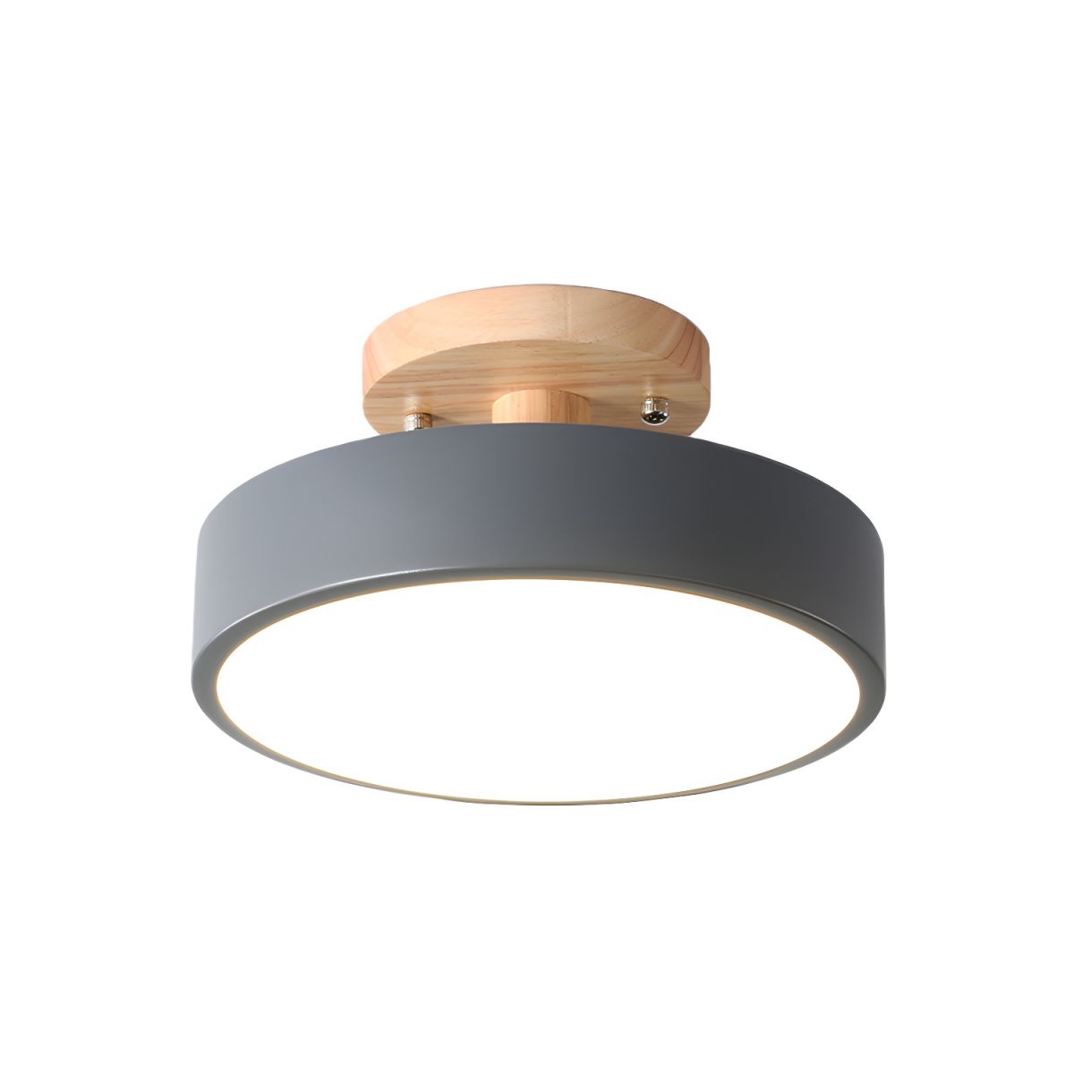 Ceiling Light with LED Nordic Style Wood Canopy | Norvyn
