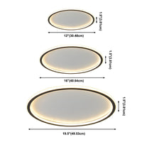 Ceiling Light with LED Round Nordic Modern Flush Mount | Aerivo