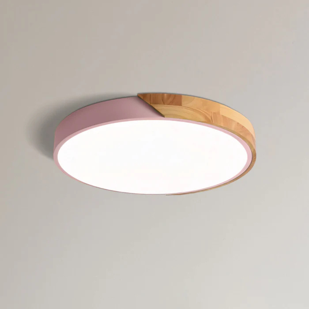 Ceiling Light with LED Scandinavian Wood Design | Norvian