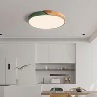 Ceiling Light with LED Scandinavian Wood Design | Norvian
