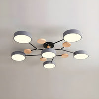Ceiling Light with LED Semi Flush Mount Modern Living Room | Macora