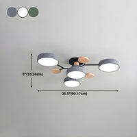 Ceiling Light with LED Semi Flush Mount Modern Living Room | Macora