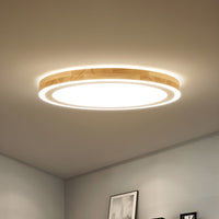 Ceiling Light with Natural Wood LED Nordic Style | Zarven