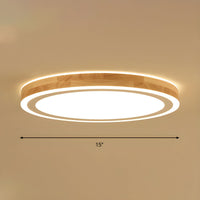Ceiling Light with Natural Wood LED Nordic Style | Zarven