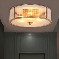 Ceiling Light with Opaline Glass Colonial Style | Fluvina