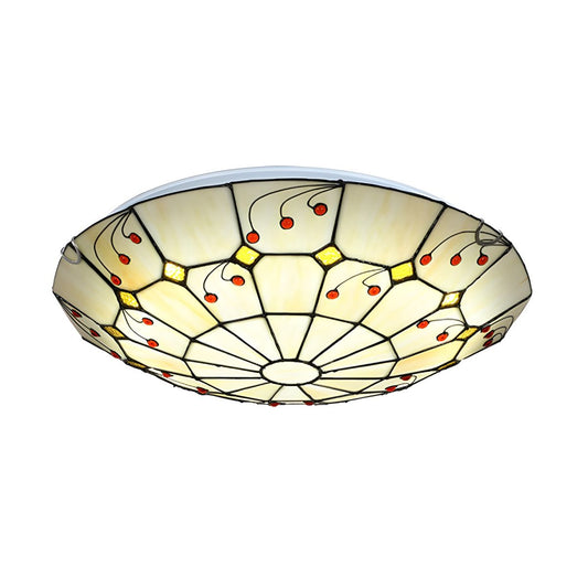 Ceiling Light with Stained Glass Tiffany Style | Beloria