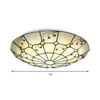 Ceiling Light with Stained Glass Tiffany Style | Beloria