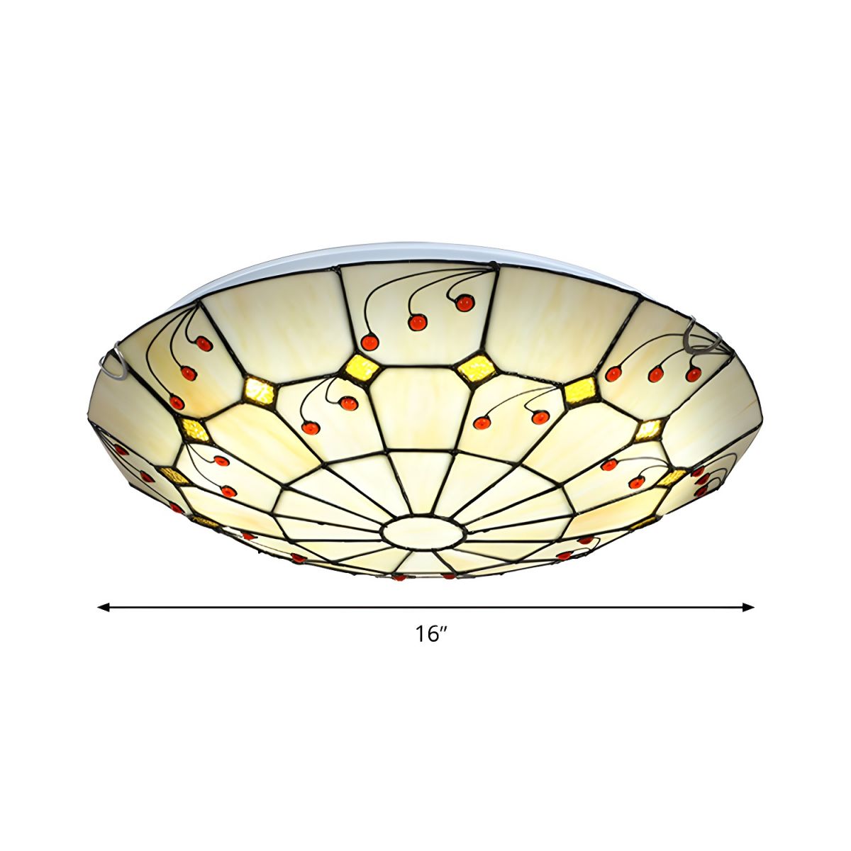 Ceiling Light with Stained Glass Tiffany Style | Beloria