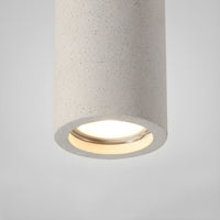 Ceiling Light with Stone Cylinder Japanese Minimalist Style | Yamori
