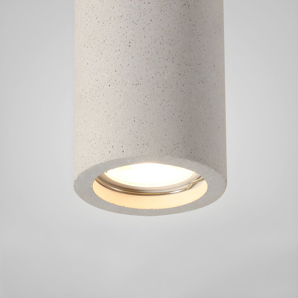 Ceiling Light with Stone Cylinder Japanese Minimalist Style | Yamori