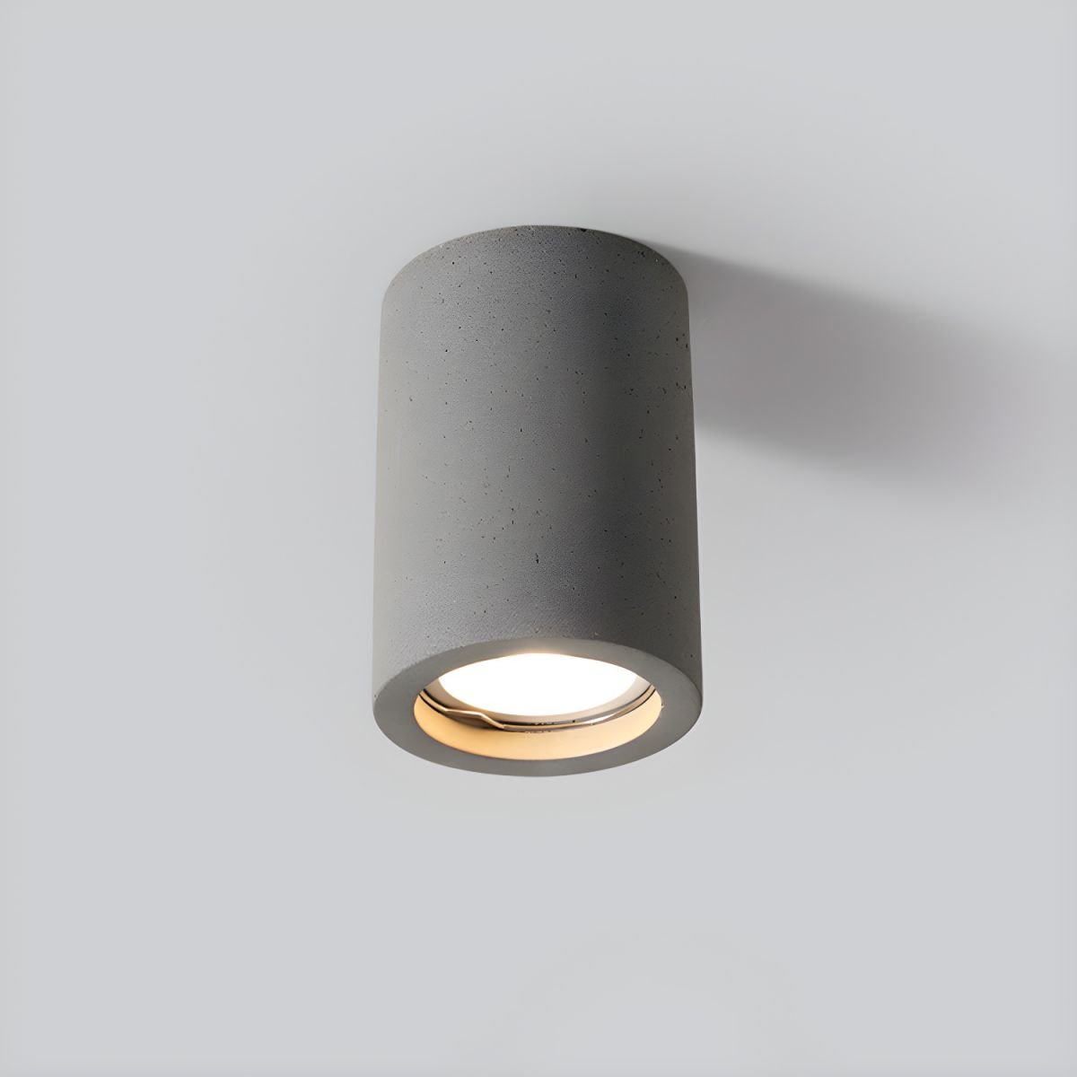 Ceiling Light with Stone Cylinder Japanese Minimalist Style | Yamori