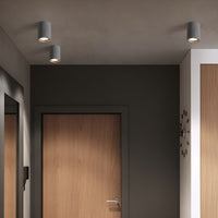 Ceiling Light with Stone Cylinder Japanese Minimalist Style | Yamori