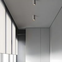 Ceiling Light with Stone Cylinder Japanese Minimalist Style | Yamori